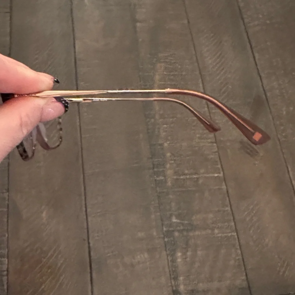 Anne Klein Burgundy Cat-Eye Glasses